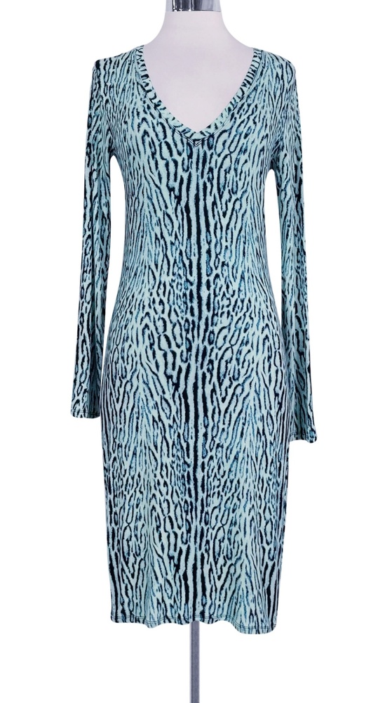 BCBG Max Azria Animal Print Sheath Dress, SZ L